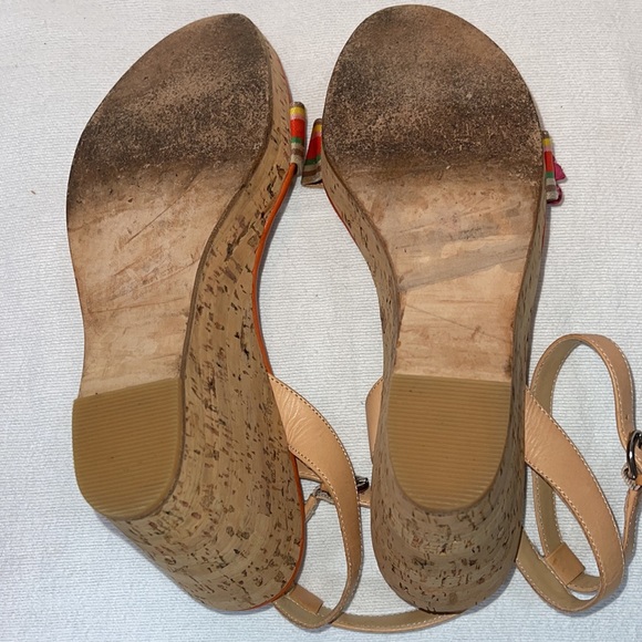 COACH MORGAN STRAPPY CORK WEDGES SIZE 9 - Picture 6 of 7